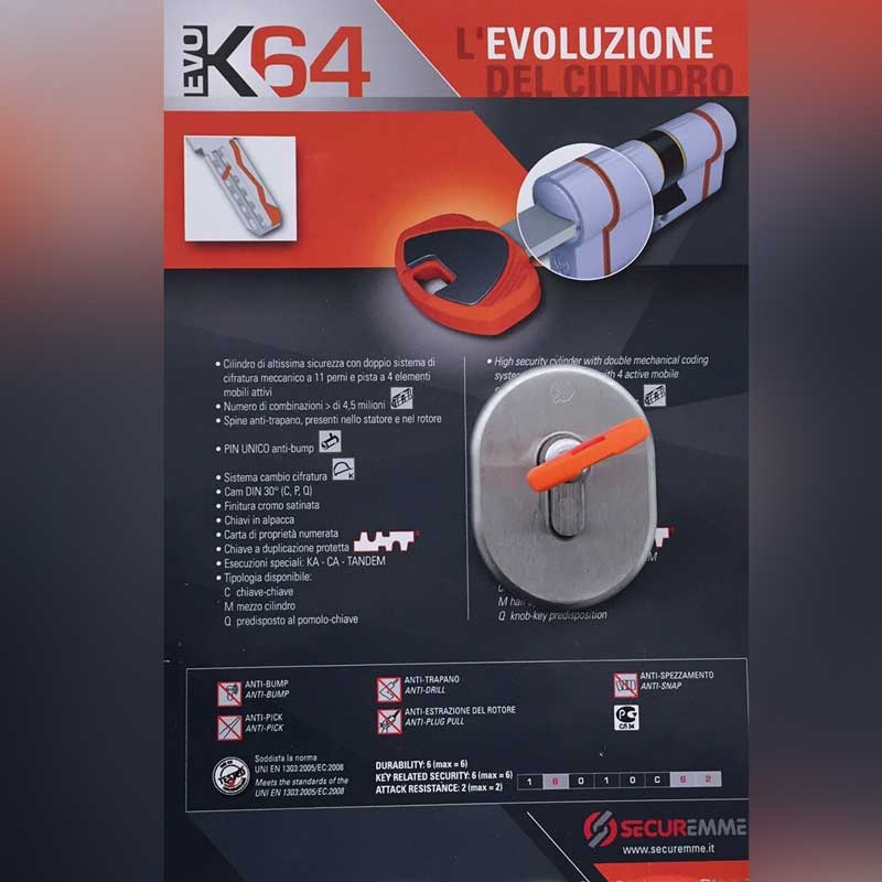Antibunping bombillos EVO K64 Securemme