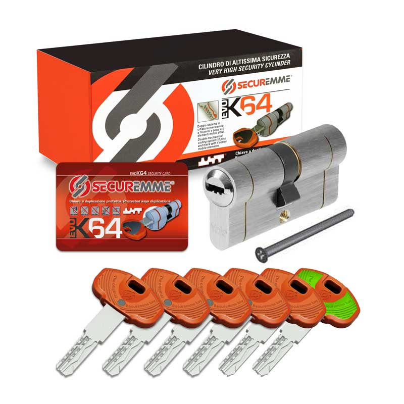 Cilindro EVO K64 Securemme Antibumping
