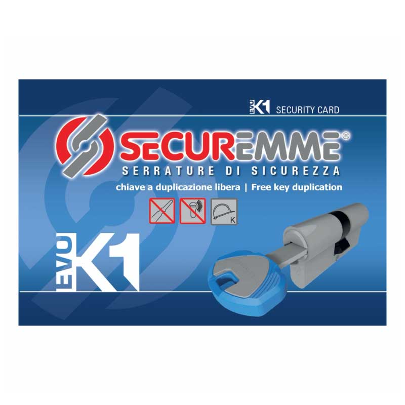 tarjeta seguridad Securemme EVO K1 Europerfil