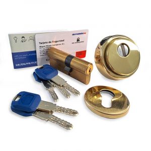 Kit Seguridad Bombín KABA-EXPERT-PLUS-Escudo-Proteccion DISEC KRIPTON laton