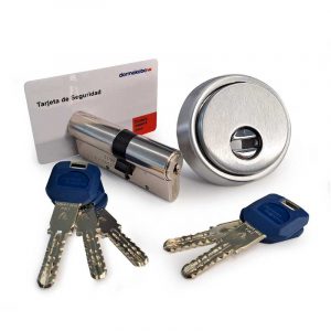 Kit Seguridad Bombín KABA-EXPERT-PLUS-Escudo-Proteccion DISEC KRIPTON niquel