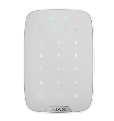 Teclado inalámbrico compatible con tarjetas y llaveros AJAX KEYPAD PLUS