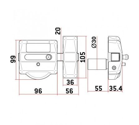 Cerrojo SAG ABUS Bravus MX Pro Magnet 5930